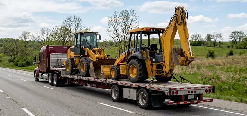 Loader and Backhoe Tractors Transport Oahu